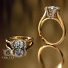 1.05ct Round Diamond Gold Engagement Ring - 02US89